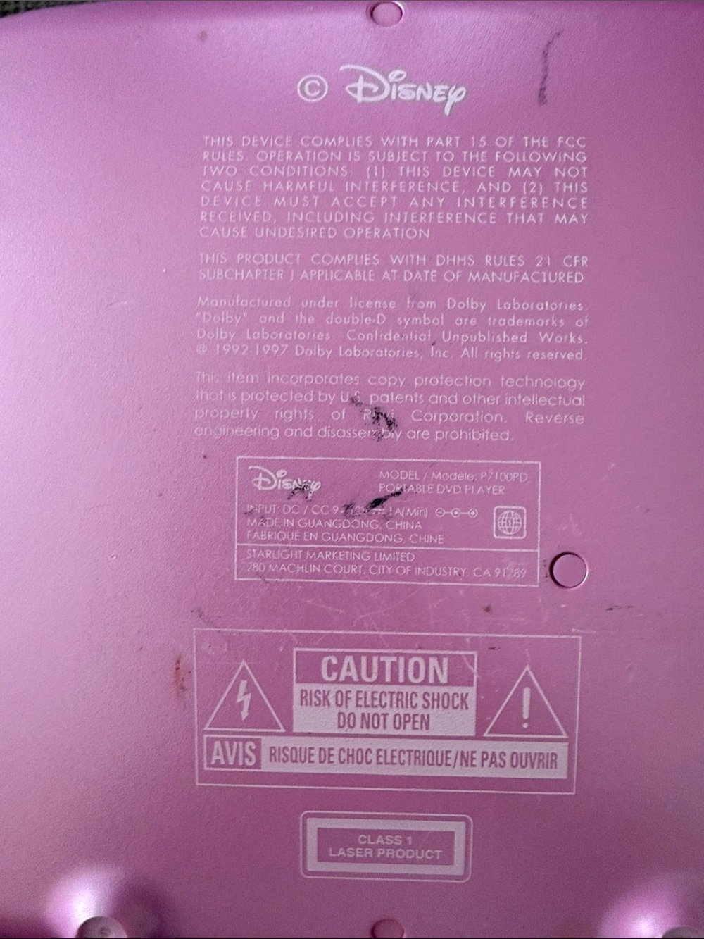 Disney Pink CD Player - Picture 3 of 4